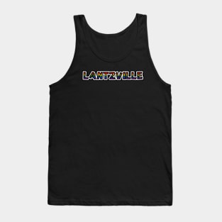 District of Lantzville - LGBT Rainbow Flag - Loud and Proud Gay Town Text - Lantzville Tank Top